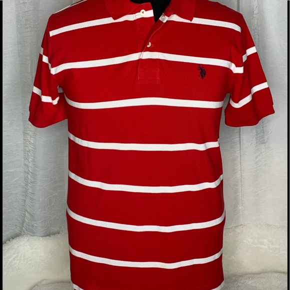 🔴⚪️ U.S. Polo Assn. Sporty Pique Polo Shirt M🔴⚪️ - Picture 3 of 8